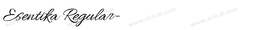 Esentika Regular字体转换 Esentika Regular字体转换